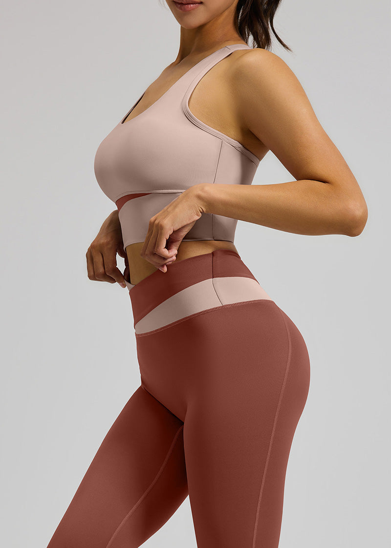 SisEco™ Yoga Set - Color Block Cross Wais