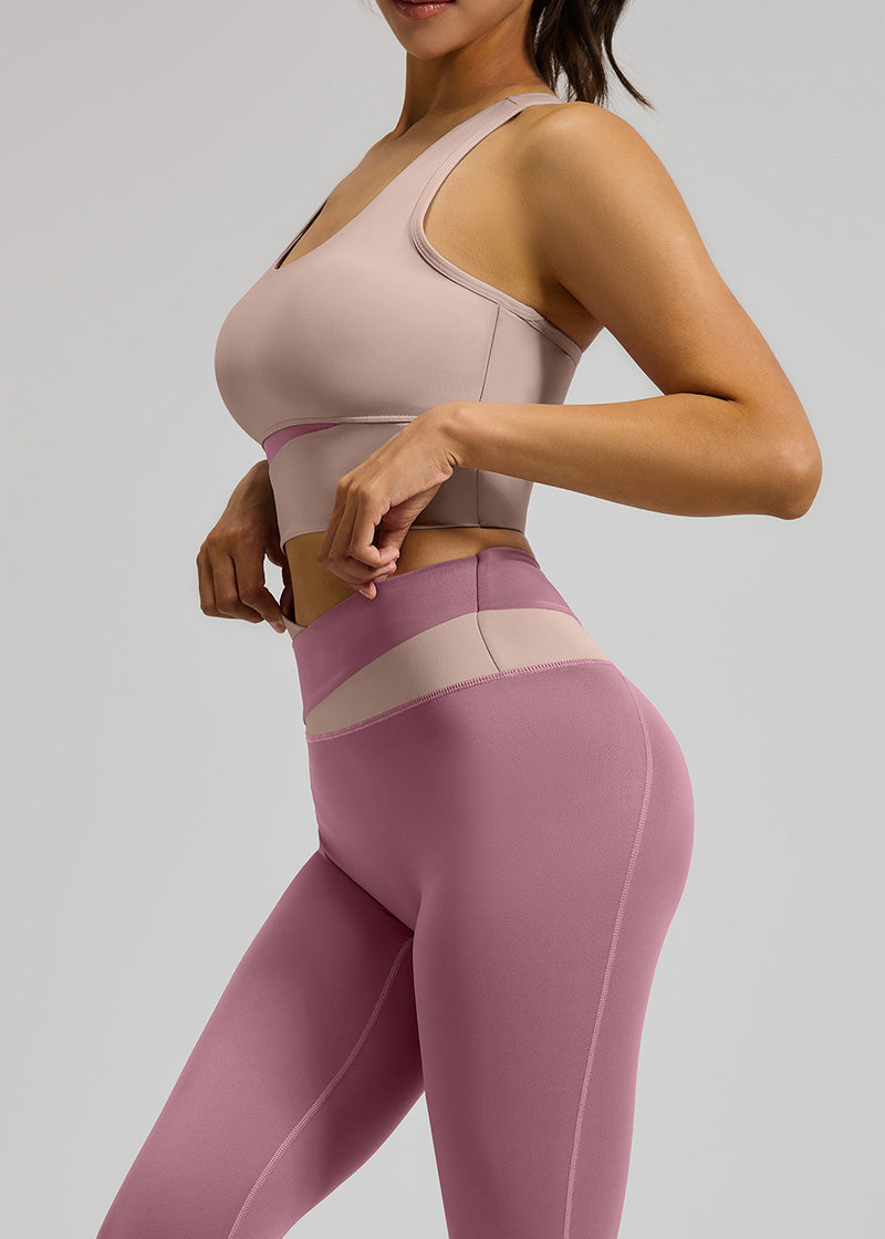 SisEco™ Yoga Set - Color Block Cross Wais