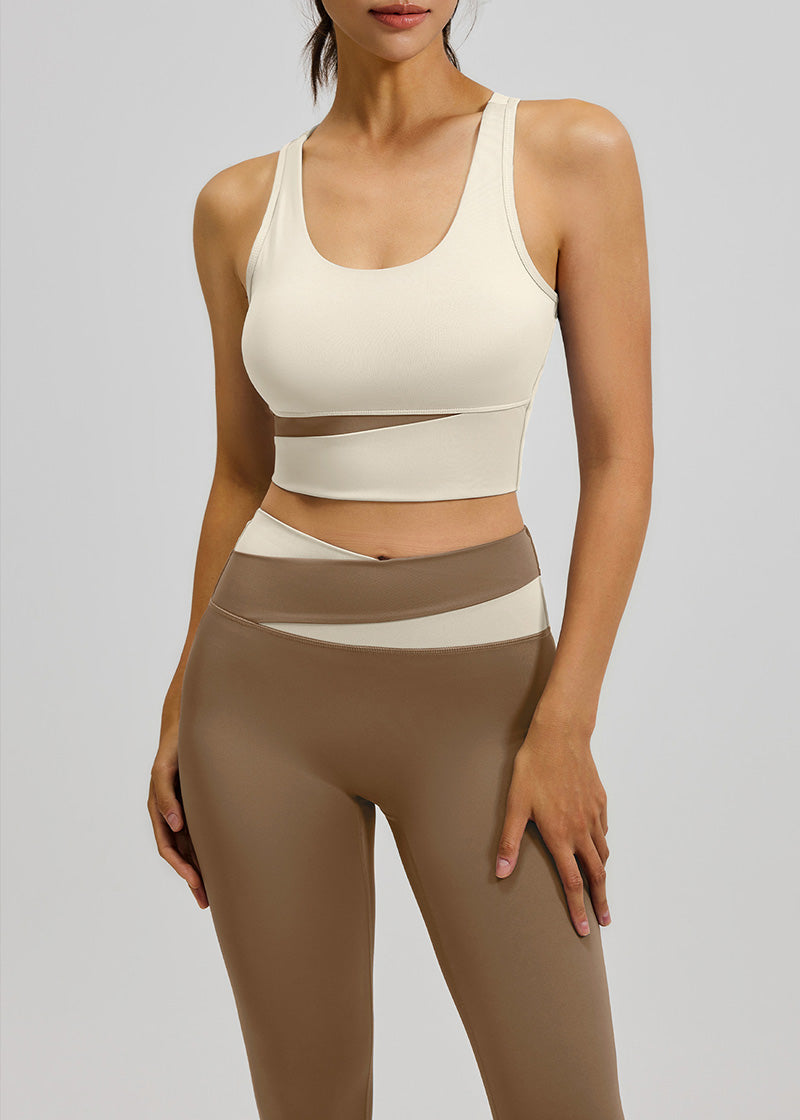 SisEco™ Yoga Set - Color Block Cross Wais