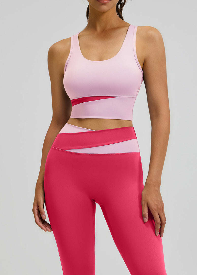SisEco™ Yoga Set - Color Block Cross Wais