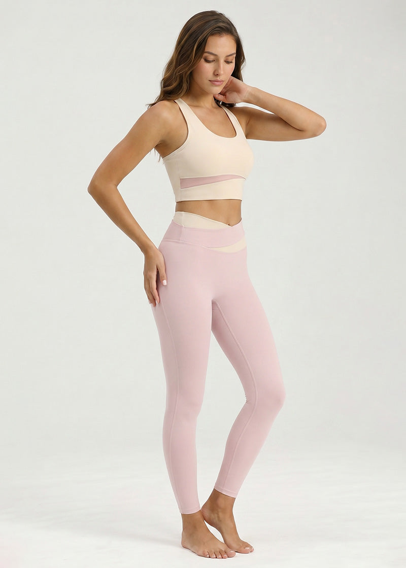 SisEco™ Yoga Set - Color Block Cross Wais