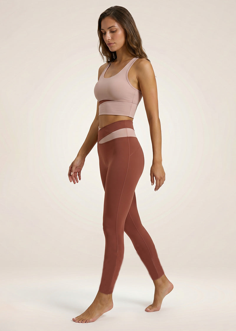 SisEco™ Yoga Set - Color Block Cross Wais