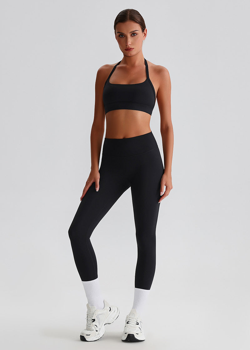 SISQUEEN No Line Recycled Leggings - Women’s Activewear-Black Leggings-03