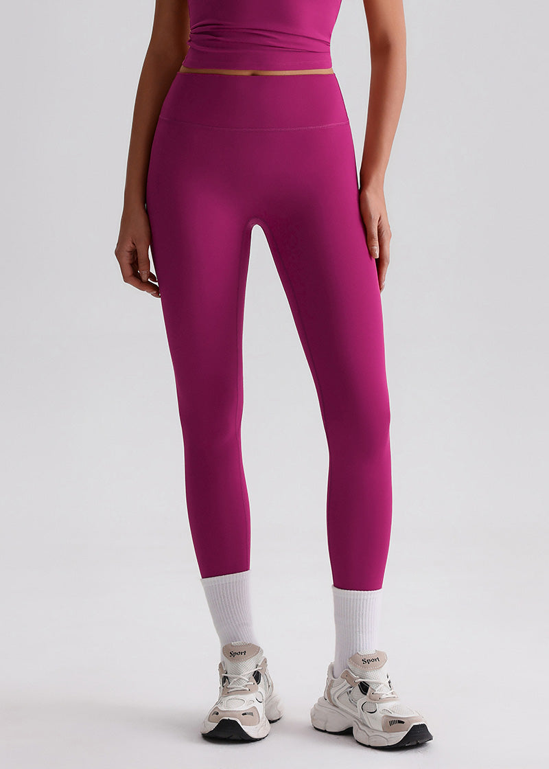 SISQUEEN No Line Recycled Leggings - Women’s Activewear-Red Leggings-34