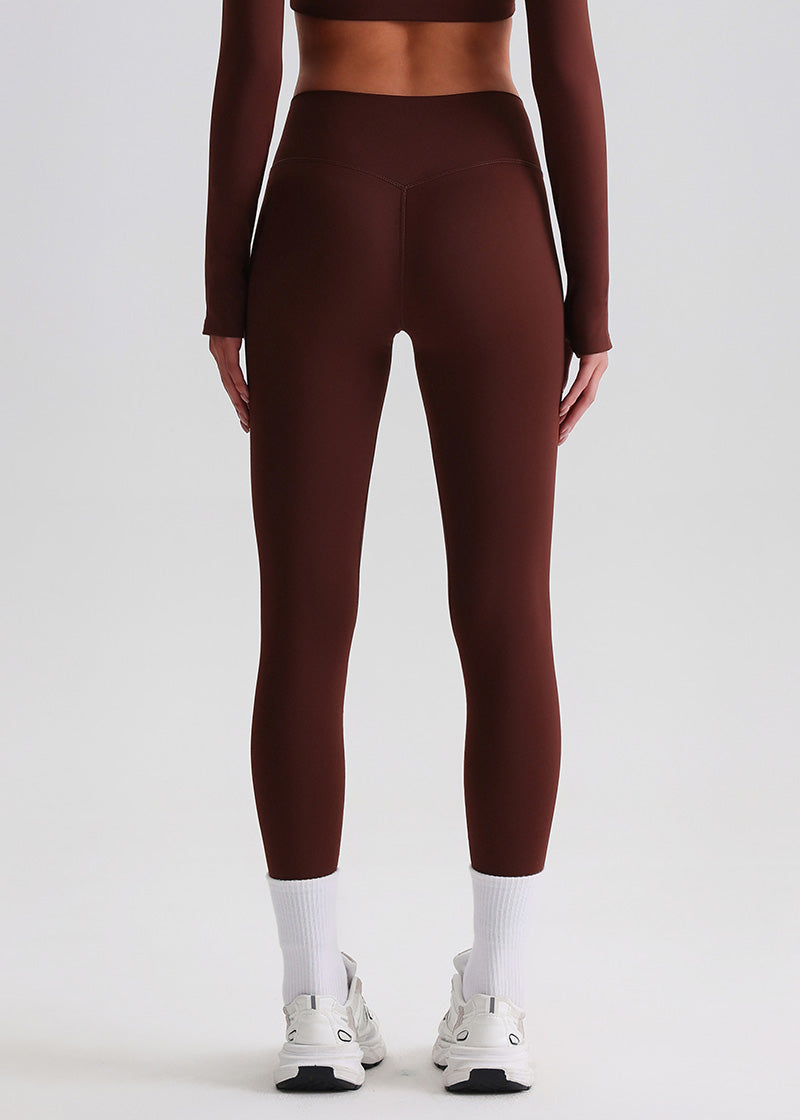 SISQUEEN No Line Recycled Leggings - Women’s Activewear-Brown Leggings-08