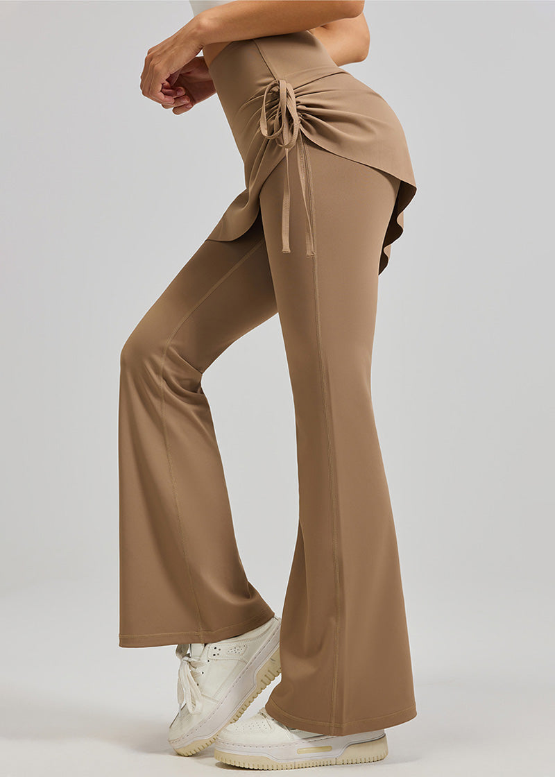 SisEco™ Ruched Flare Skirted Leggings