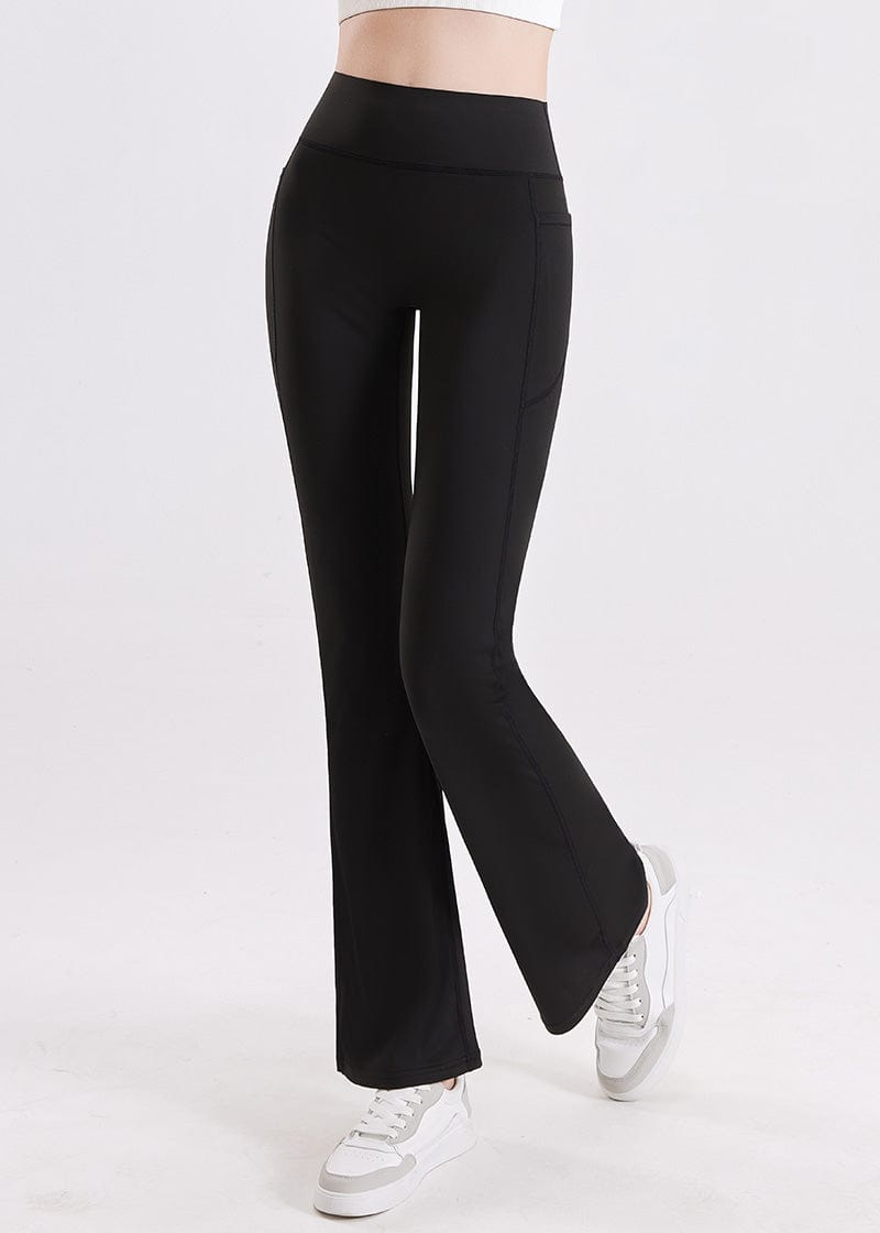 SisSculpt™ Pockets Flare Leggings - SISQUEEN Flared Leggings-13