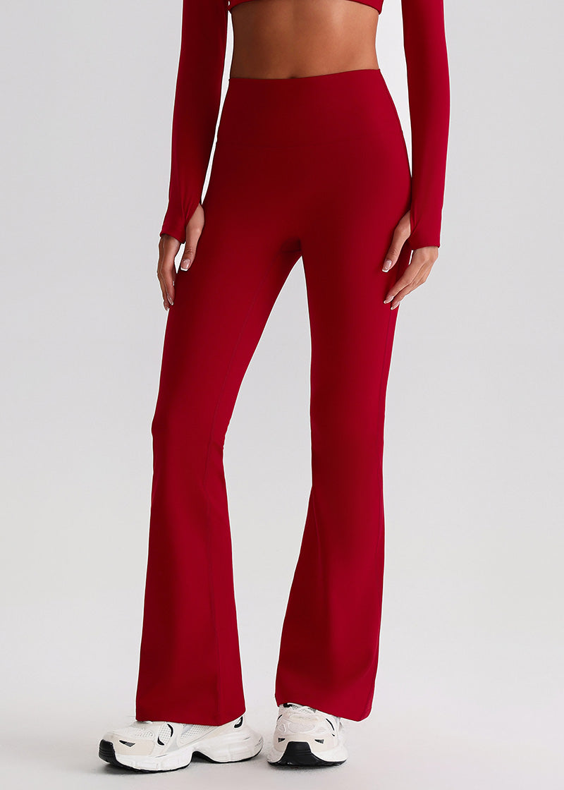SISQUEEN Flare Leggings Bordeaux Red / 4/S SisEco™ No Line Flared Leggings