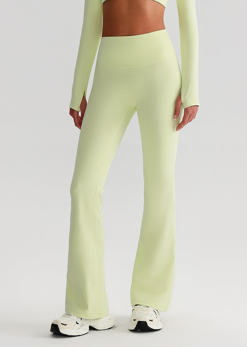 SISQUEEN Flare Leggings Greenish Yellow / 4/S SisEco™ No Line Flared Leggings