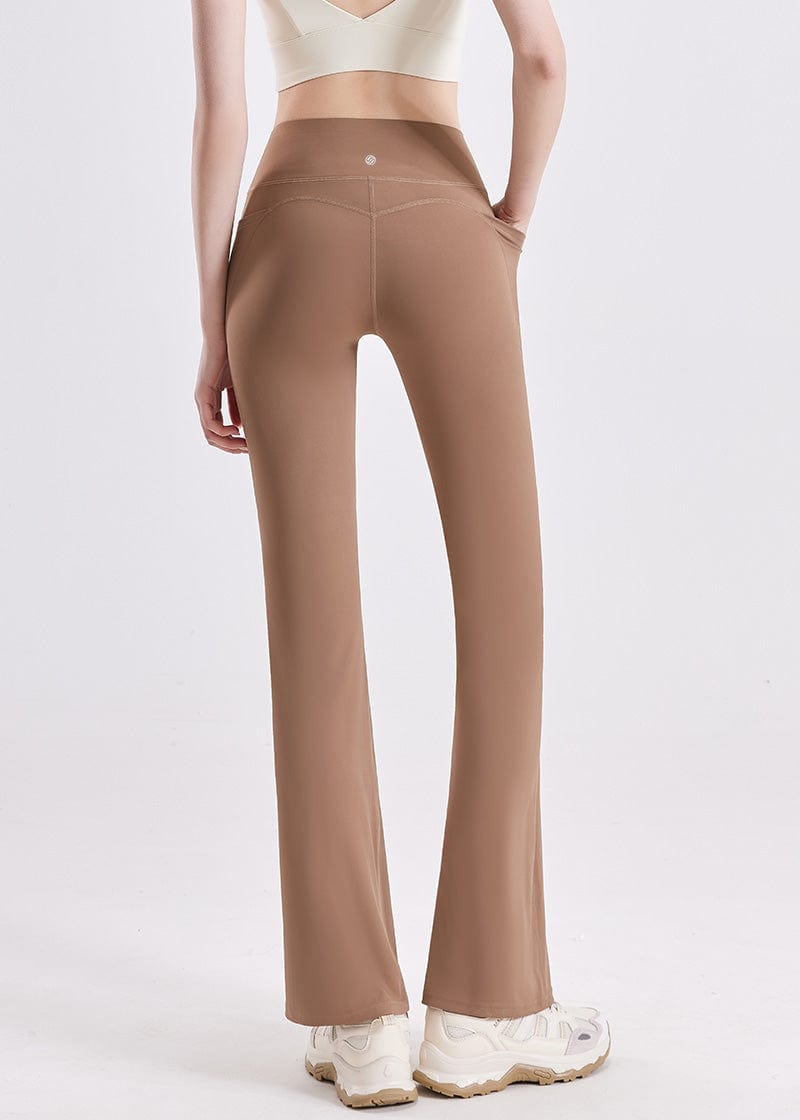 SisSculpt™ Pockets Flare Leggings - SISQUEEN Flared Leggings-11