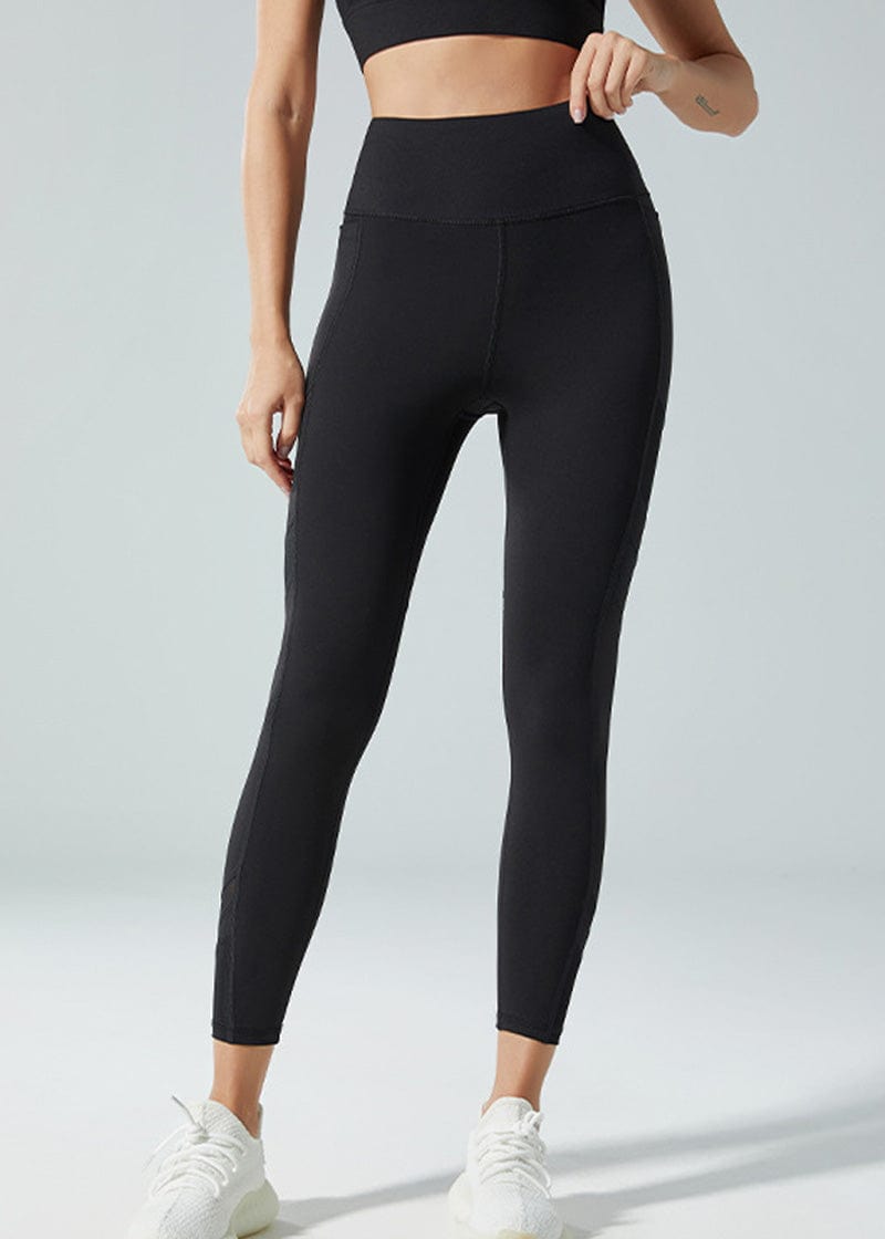 SisFlow™ 7/8 Side Pockets Mesh Leggings - SISQUEEN Leggings-5
