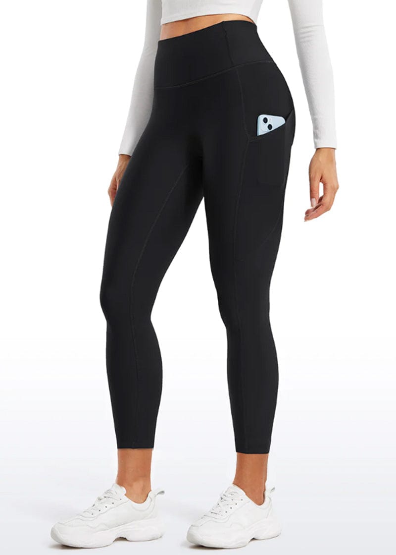 SisFlow™ 7/8 No Line Side Pockets Leggings - SISQUEEN - Black 1