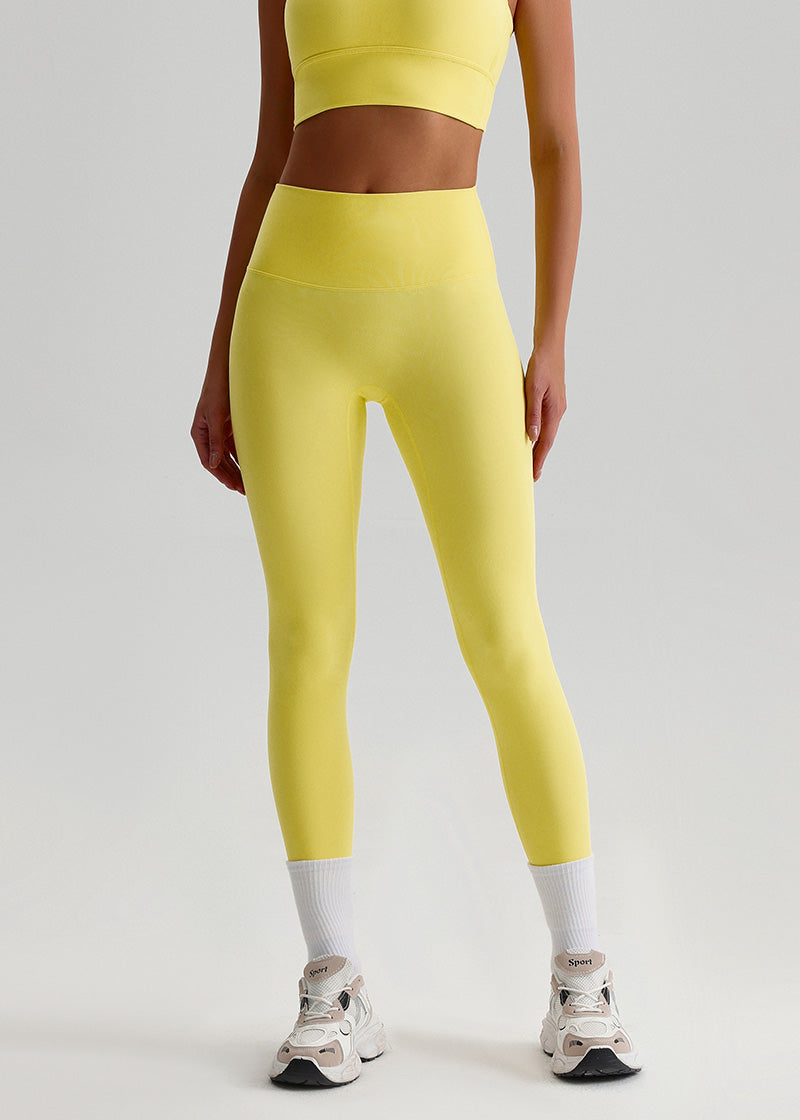 SisFlow™ No Line Leggings–High Waist Leggings Workout Pants-Yellow-43
