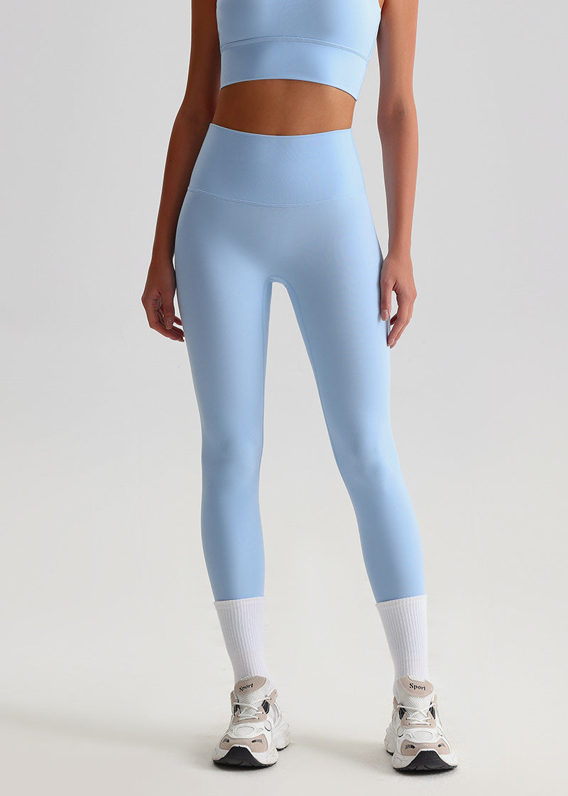 SisFlow™ No Line Leggings–High Waist Leggings Workout Pants-Blue-34