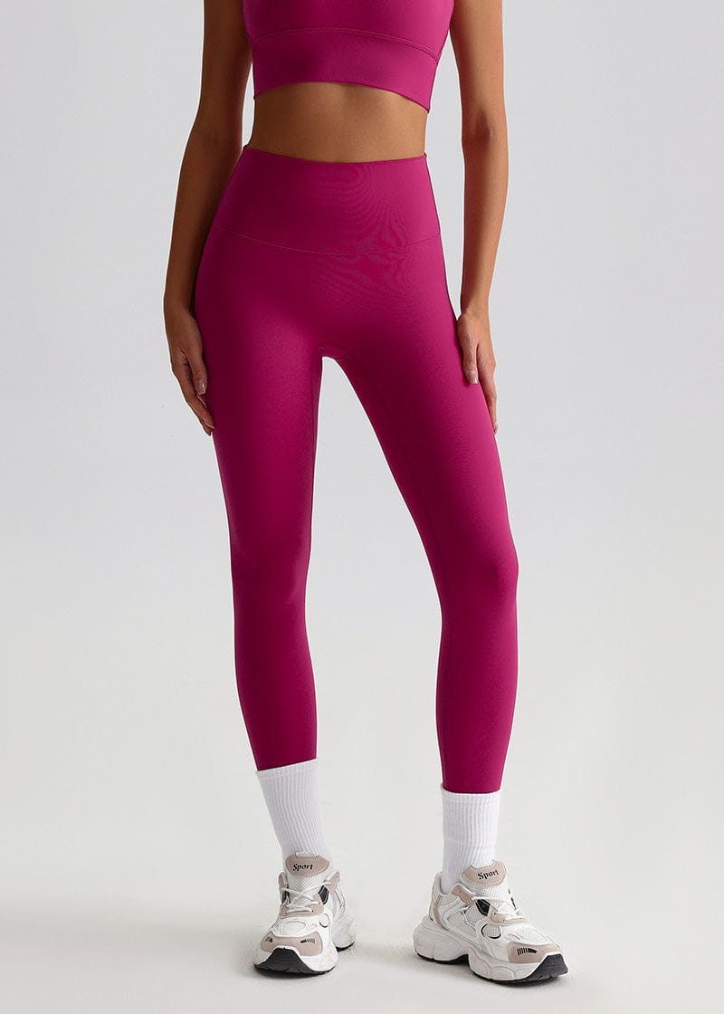 SisFlow™ No Line Leggings–High Waist Leggings Workout Pants-Red-19