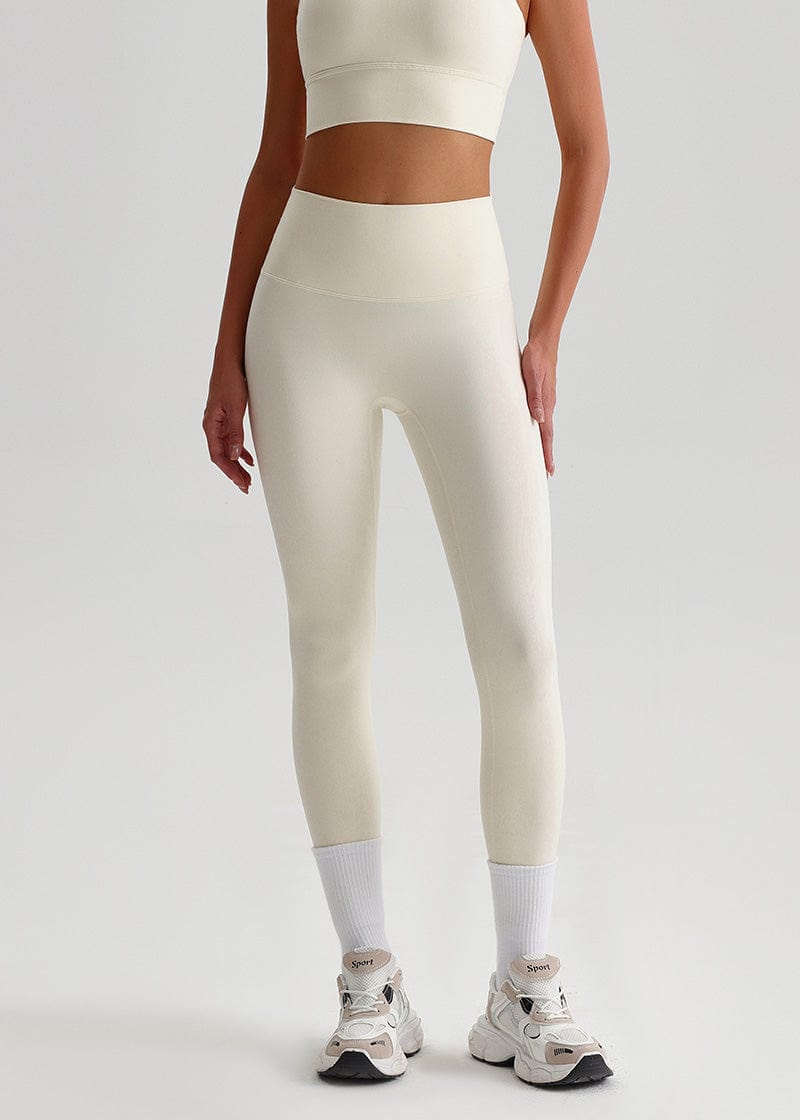 SisFlow™ No Line Leggings–High Waist Leggings Workout Pants-White-49