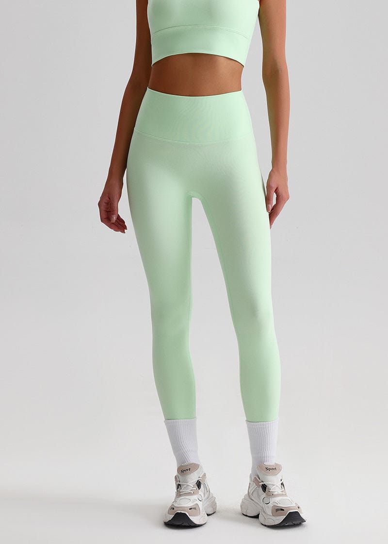 SisFlow™ No Line Leggings–High Waist Leggings Workout Pants-Green-46