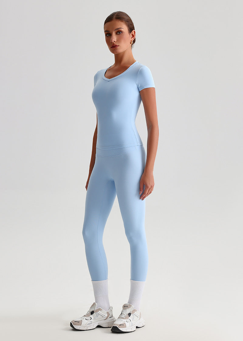 SisFlow™ No Line Leggings–High Waist Leggings Workout Pants-Blue-36