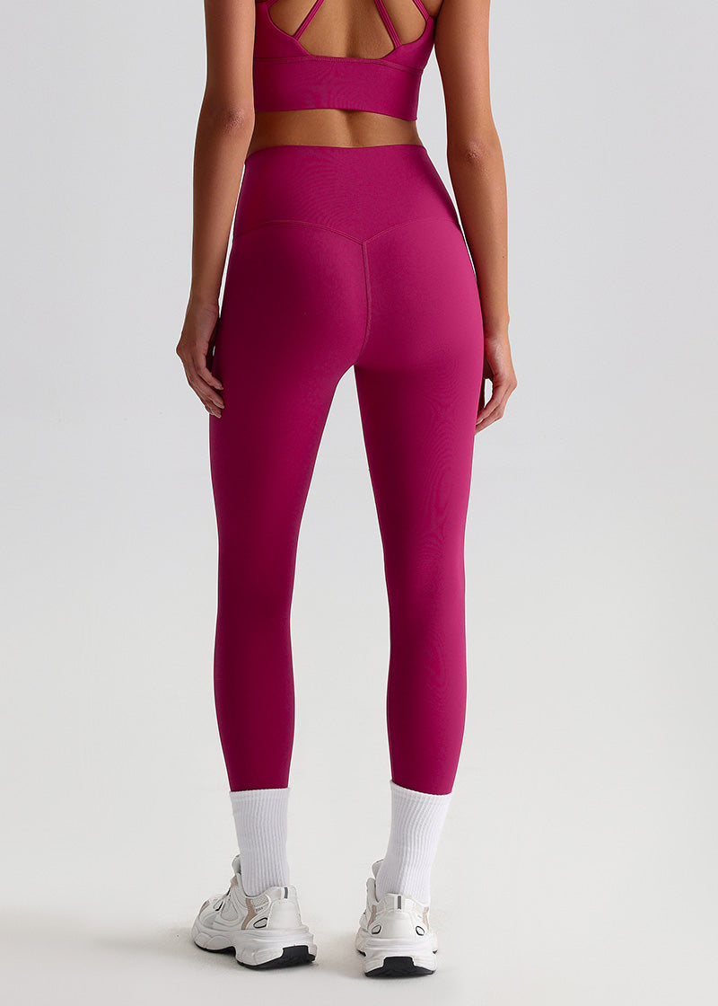 SisFlow™ No Line Leggings–High Waist Leggings Workout Pants-Red-20