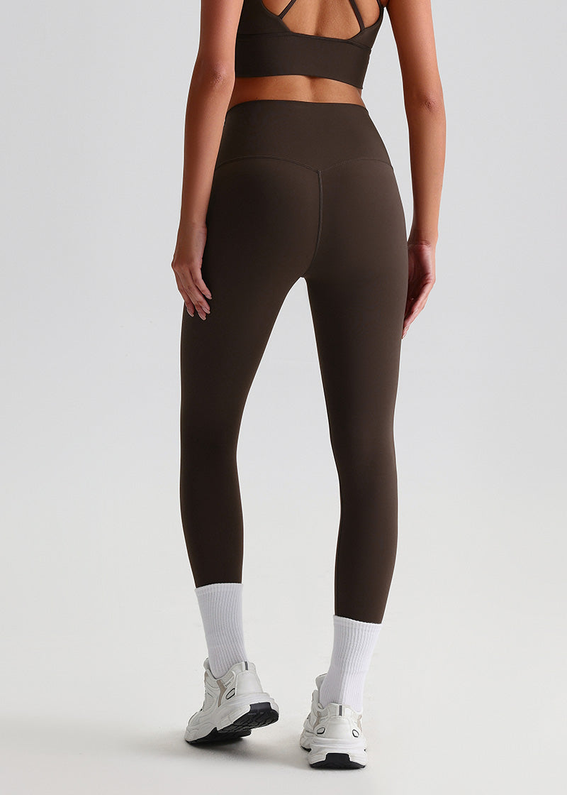 SisFlow™ No Line Leggings–High Waist Leggings Workout Pants-Brown-08