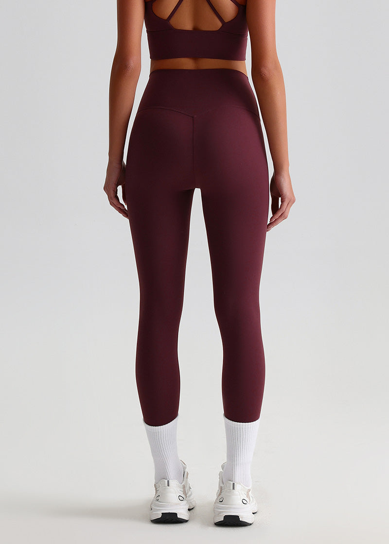 SisFlow™ No Line Leggings–High Waist Leggings Workout Pants-Brown-02