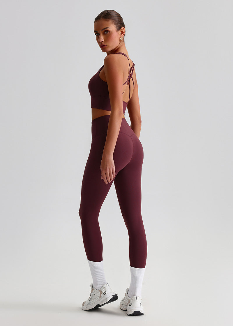 SisFlow™ No Line Leggings–High Waist Leggings Workout Pants-Brown-03
