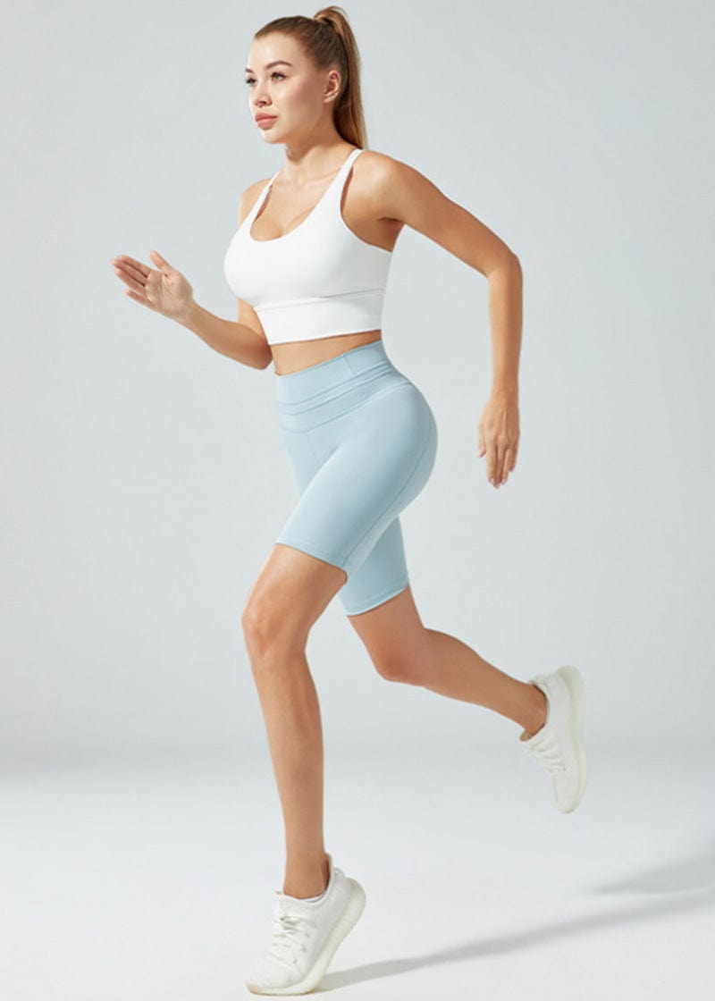 SisFlow™ Ribbed Yoga Shorts - SISQUEEN Workout Shorts-11
