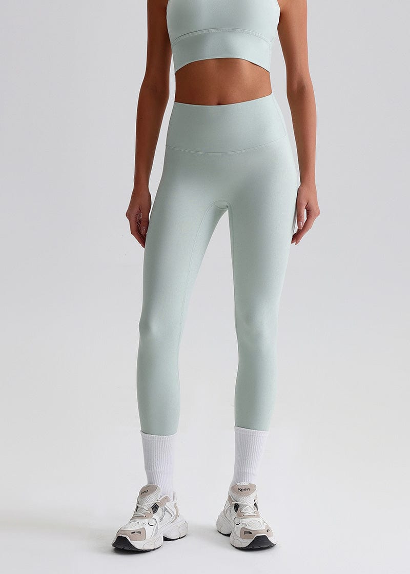 SisFlow™ No Line Leggings–High Waist Leggings Workout Pants-Green-40