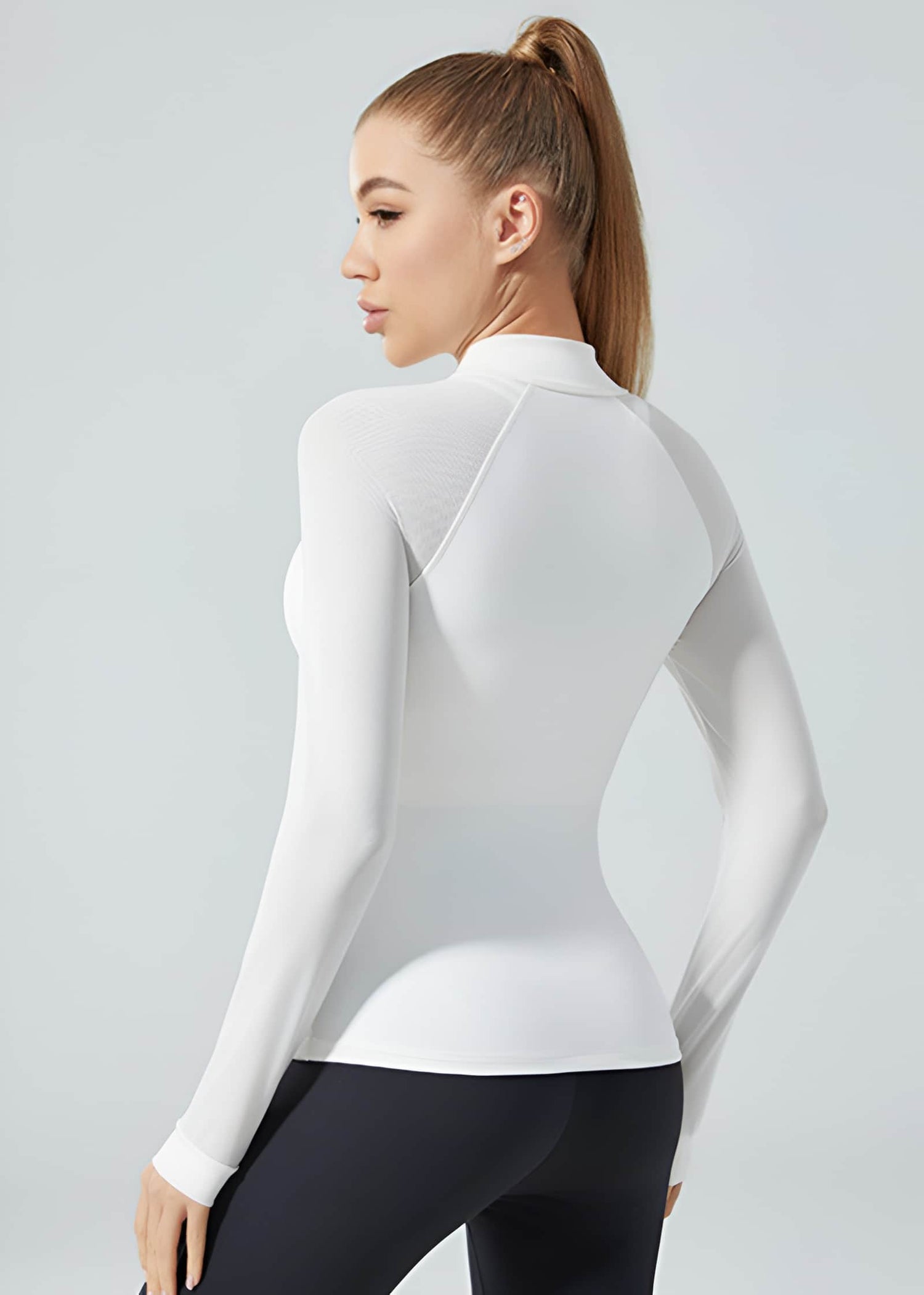 SISQUEEN Shirts SisFlow™ Mesh Sleeve Quarter-Zip Shirt