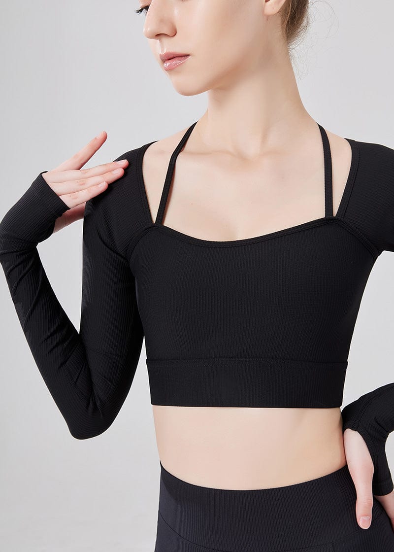 SisRipple™ Ribbed Long Sleeve Shirt - Workout Shirts-2