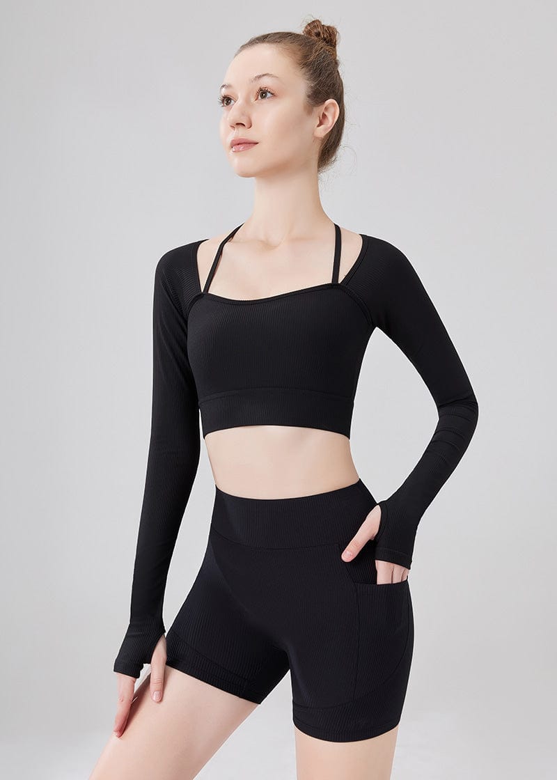 SisRipple™ Ribbed Pockets Shorts - SISQUEEN Sports Shorts-3