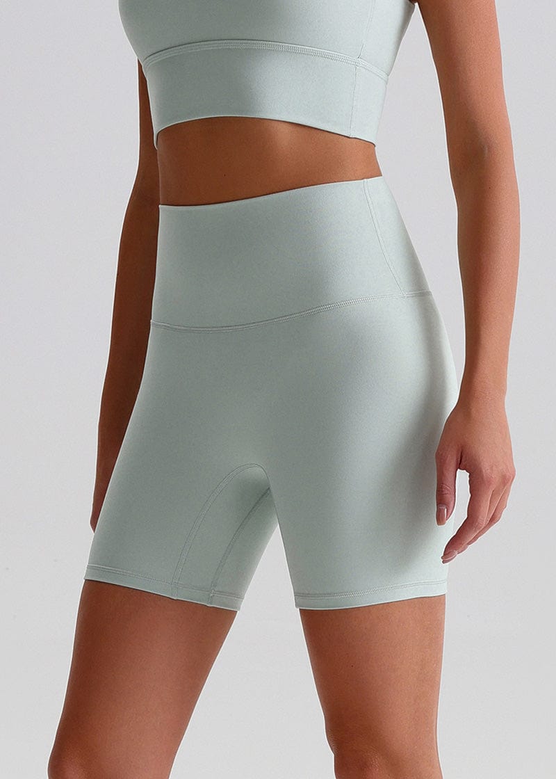 SisFlow™ No Line Yoga Shorts - SISQUEN Colorful Yoga Shorts-Teal Blue-1
