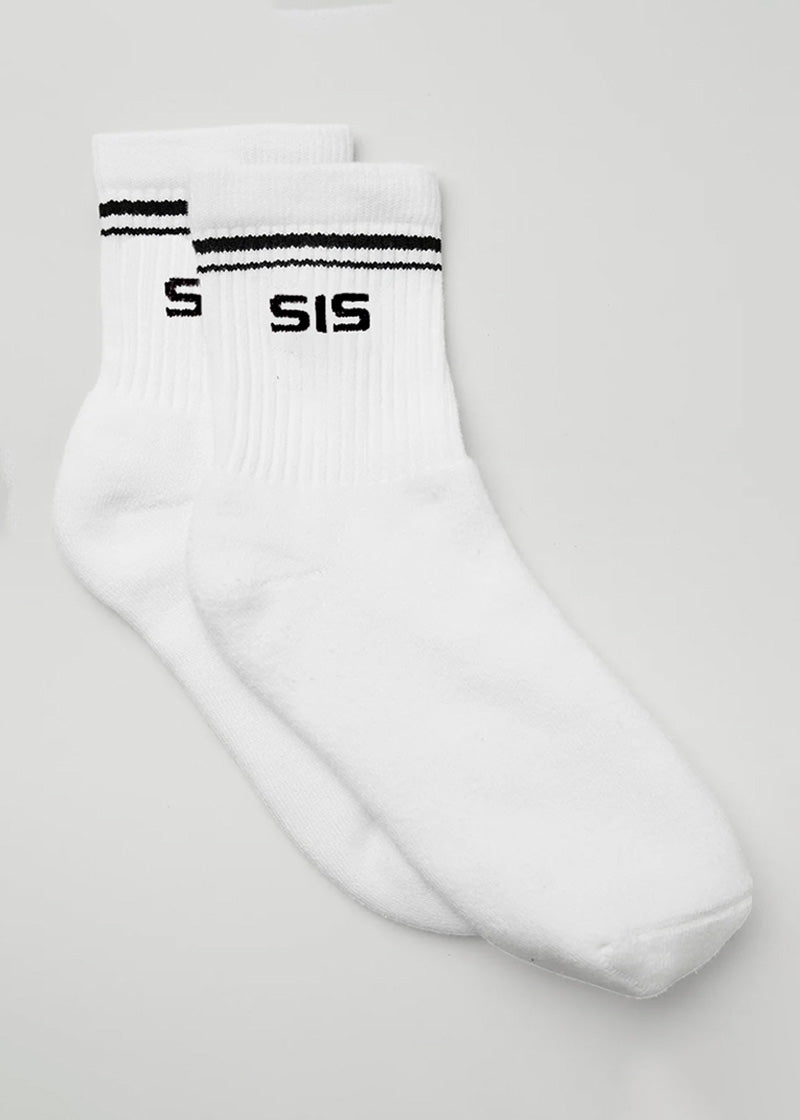 SISQUEEN Socks White / One size SISQUEEN Unisex Half-Crew Sock