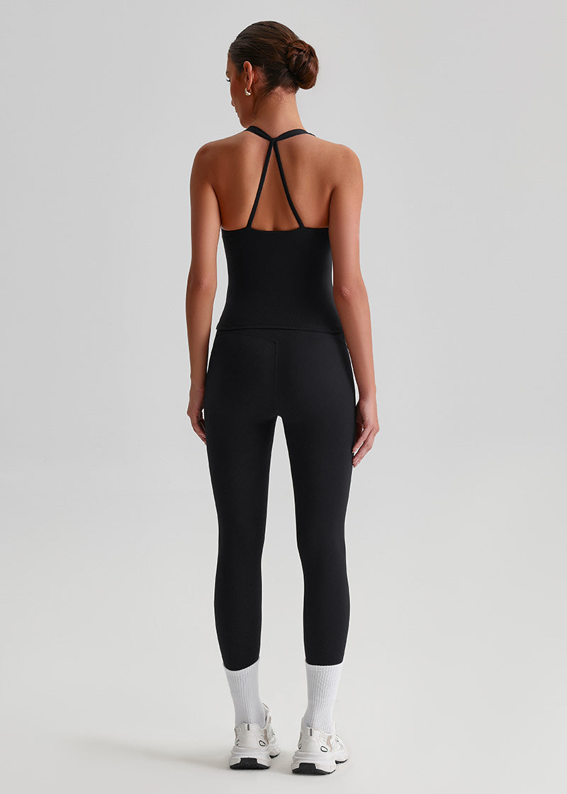 SISQUEEN Tank Top SisFlow™ Ruched V-Neck Yoga Tank Top