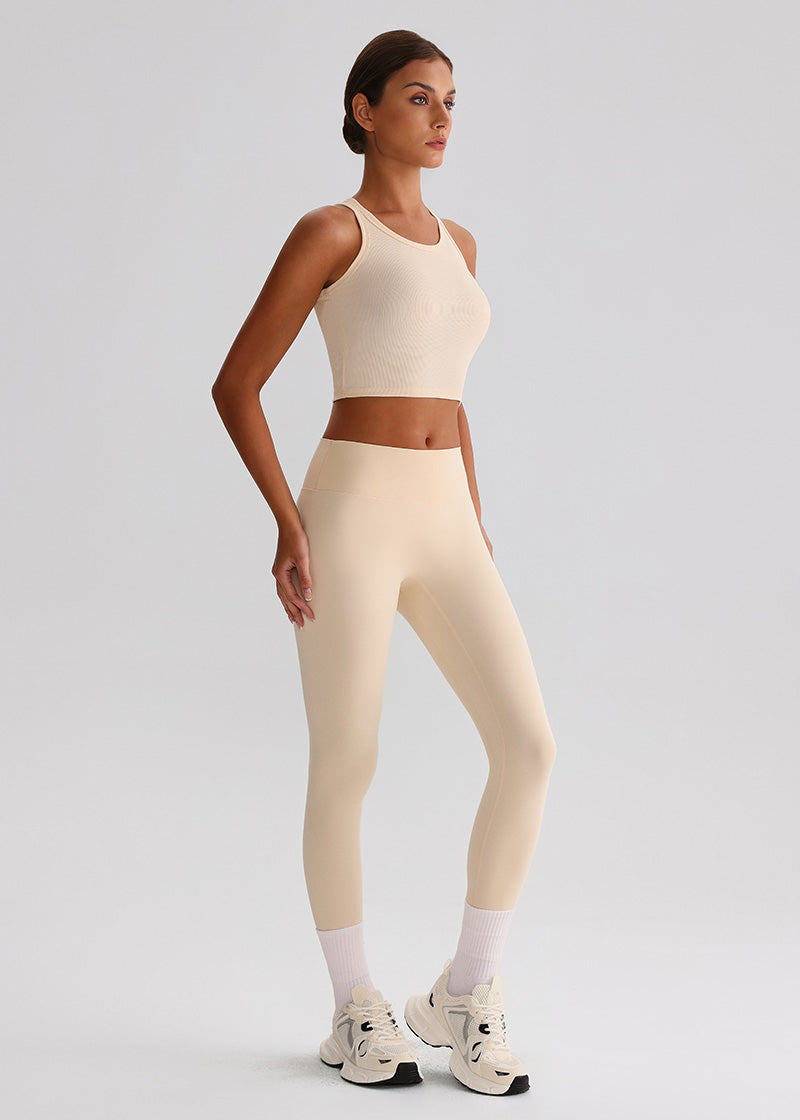 SISQUEEN Tank Top SisRipple™ Ribbed Sleeveless Crop Top